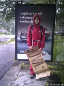 Mokry karton i mokra ja