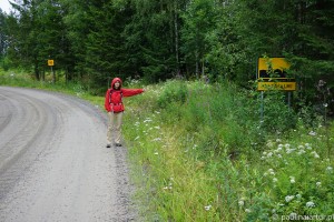 W drodze do centrum Rantasalmi